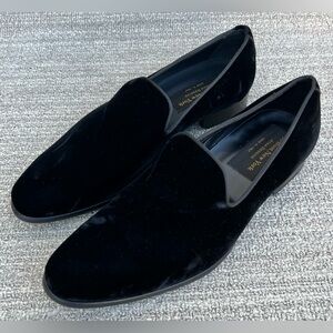 To Boot New York ADAM DERRICK Formal Plush Black Velvet Loafer Men's Size 8 US